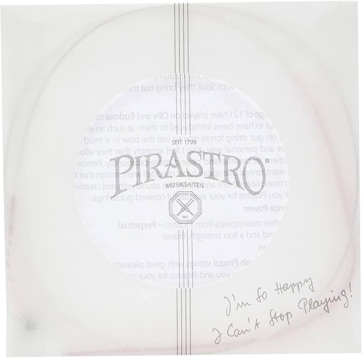 Pirastro Tonica Violin Strings Full Set - Premium 4/4 Size With Ball End For Classic Sound