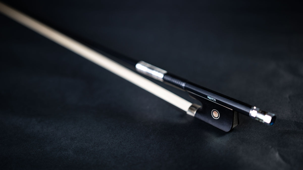 Viotti Carbon Fiber Cello Bow, Hand Crafted by Professional Bow Makers
