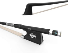 Load image into Gallery viewer, Viotti Carbon Fiber Violin Bow, Hand Crafted by Professional Violin &amp; Bow Makers, Strong, Stiff &amp; Well Balanced, Made with Mongolian Horse Hair, For Violinists &amp; Fiddlers of All Skill Levels