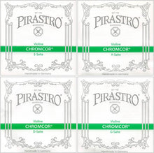 Load image into Gallery viewer, Pirastro Chromcor 4/4 Violin String Set - Medium Gauge with Ball End E