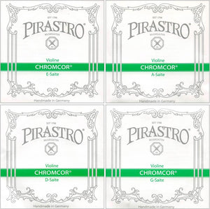 Pirastro Chromcor 4/4 Violin String Set - Medium Gauge with Ball End E