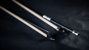 Viotti Carbon Fiber Viola Bow, Hand Crafted by Professional Bow Makers, Strong, Stiff & Well Balanced, Made with Mongolian Horse Hair, For Violist of All Skill Levels (Fleur de lis)