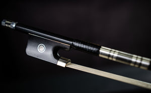 Viotti Carbon Fiber Cello Bow, Hand Crafted by Professional Bow Makers, Strong, Stiff & Well Balanced, Made with Mongolian Horse Hair, For Cellist of All Skill Levels(Pearl)